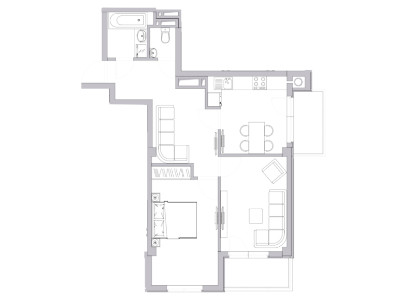 Apartament 64.47 m²