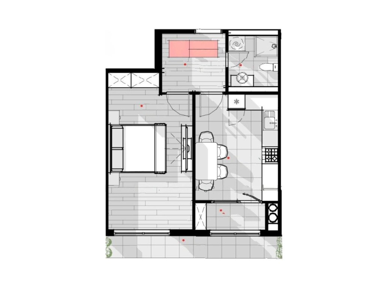 Apartament 44.5 m²