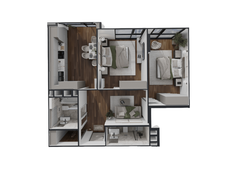 Apartament 67.23 m²