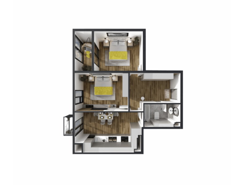 Apartament 58.2 m²