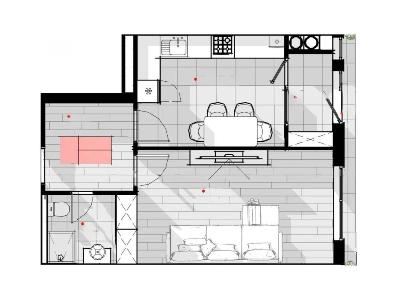 Apartament 42.5 m²