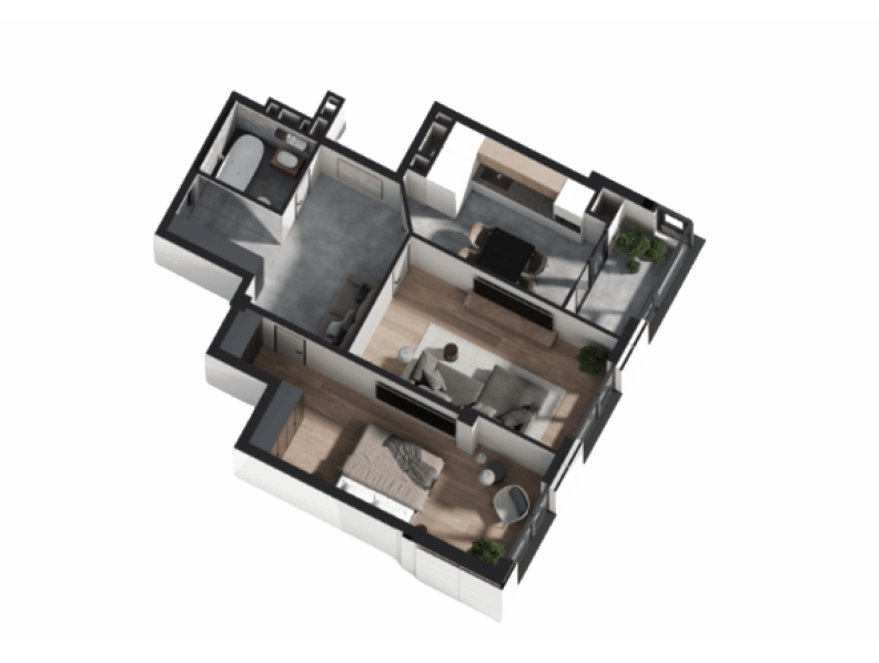 Apartament 69.01 m²