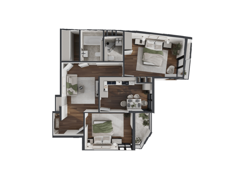 Apartament 76.32 m²