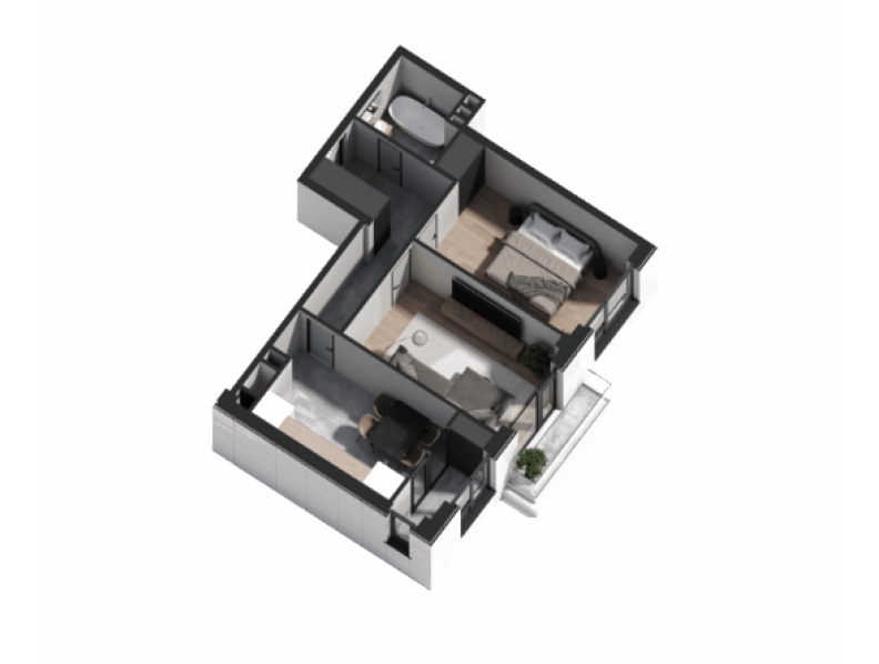 Apartament 54.91 m²