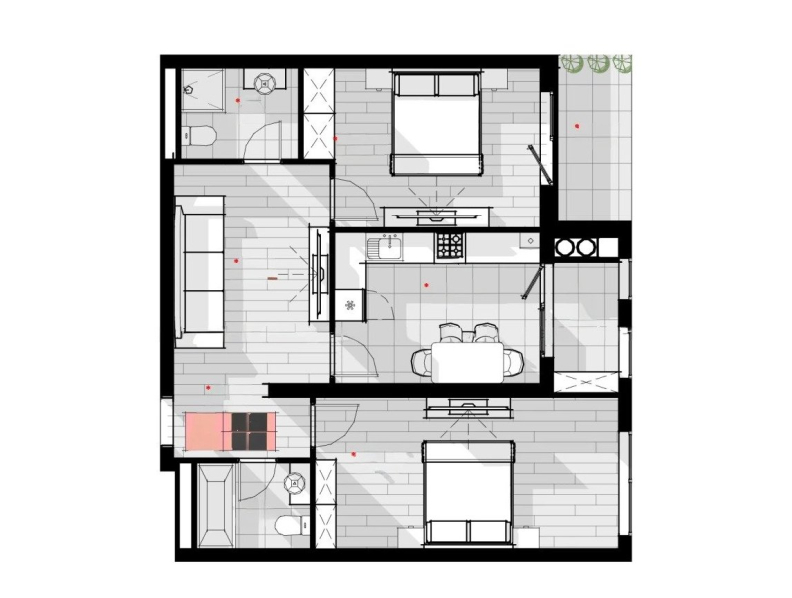 Apartament 70.1 m²